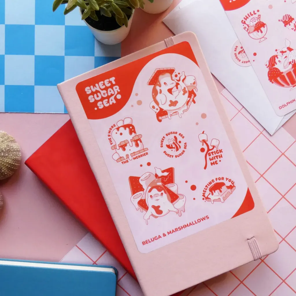 Planche de stickers Béluga & Marshmallows