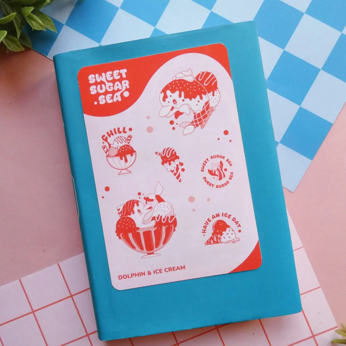 Planche de stickers Dauphin & Glace