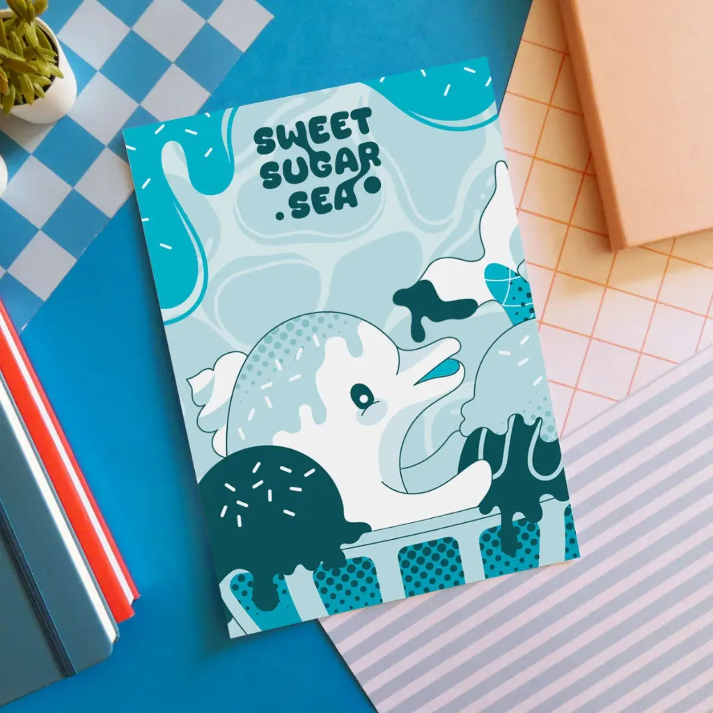 POSTER DOLPHIN II (A4)