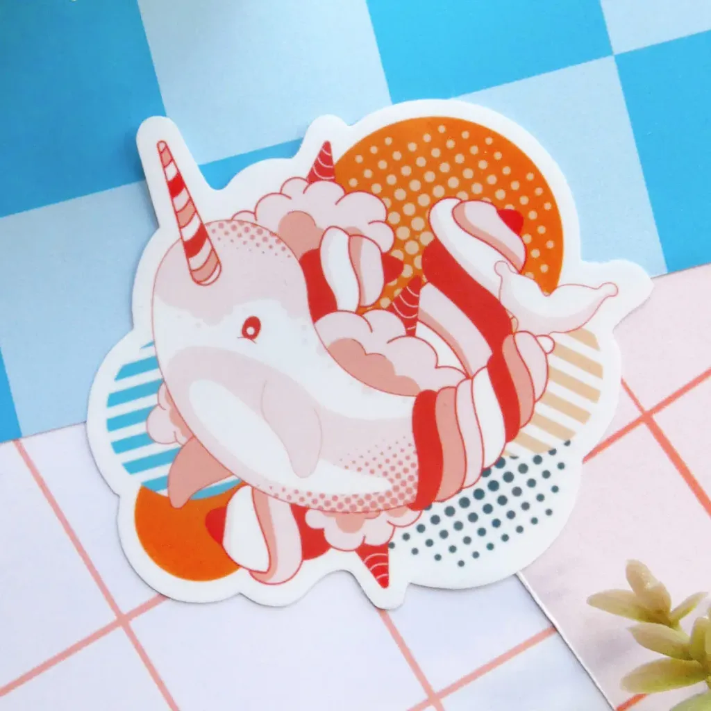 NARWHAL & COTTON CANDY - I