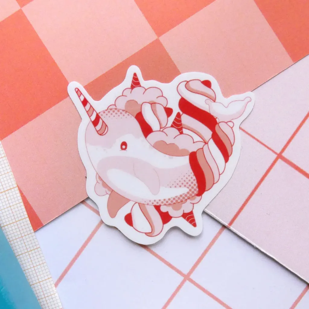 Narwhal & Cotton Candy - I (Mini) (Pink)