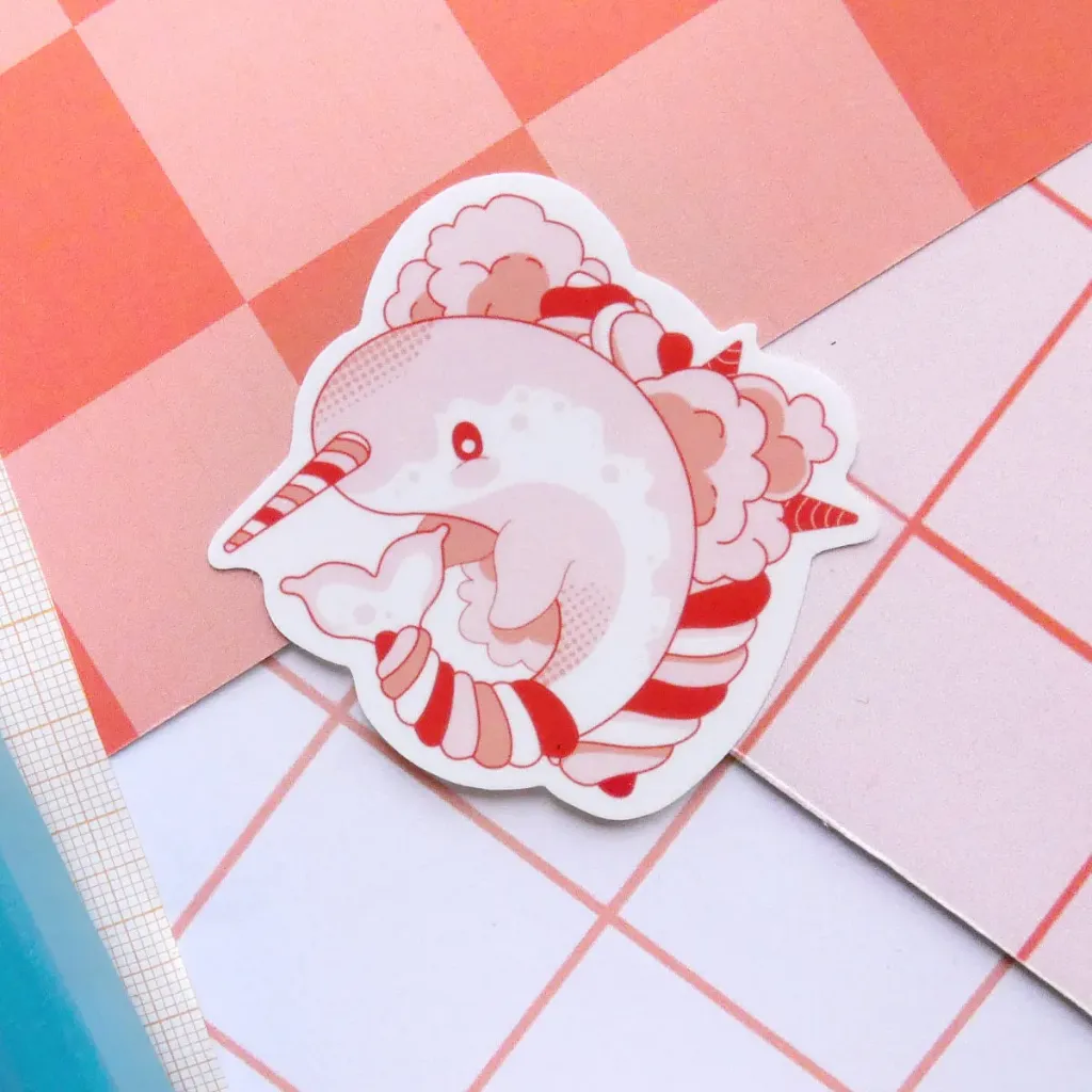 Narwhal & Cotton Candy - II (Mini) (Pink)
