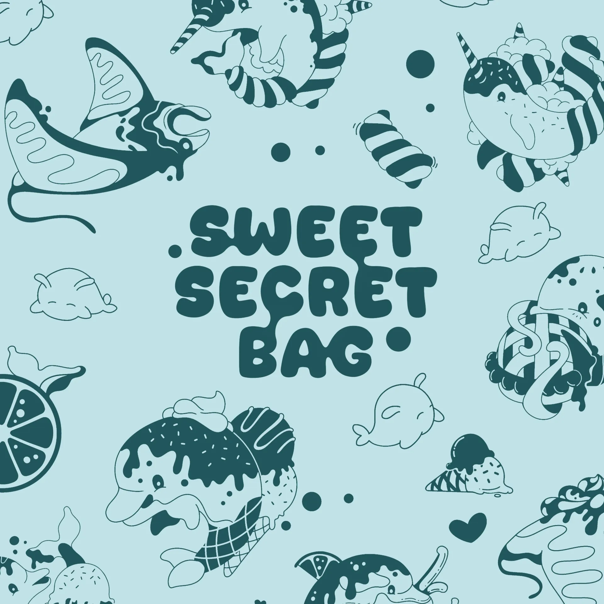 SWEET SECRET BAG - BLEU